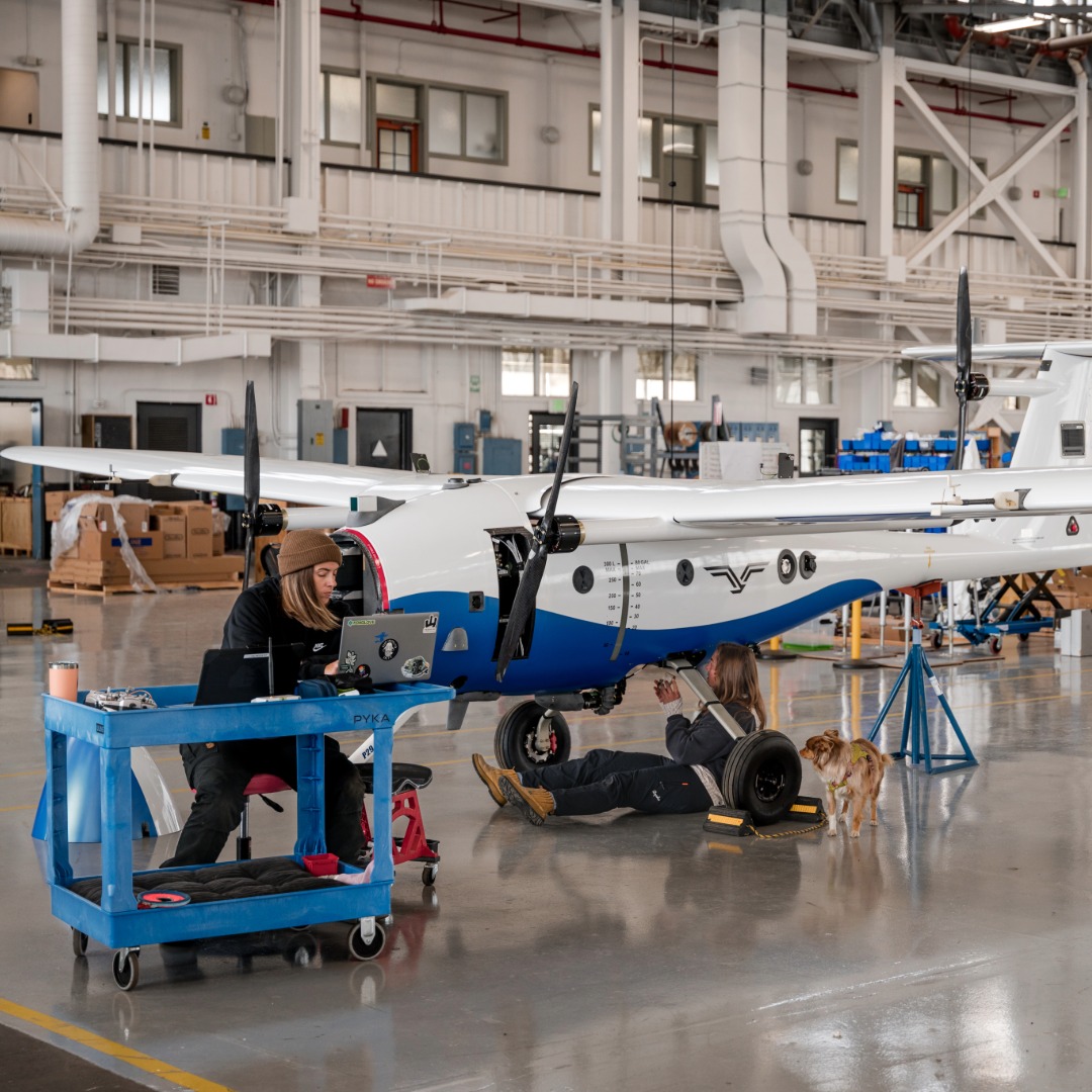 Aircraft assembly at Pyka in Alameda