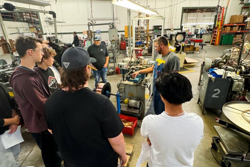 Students Tour Scandic in San Leandro, CA.